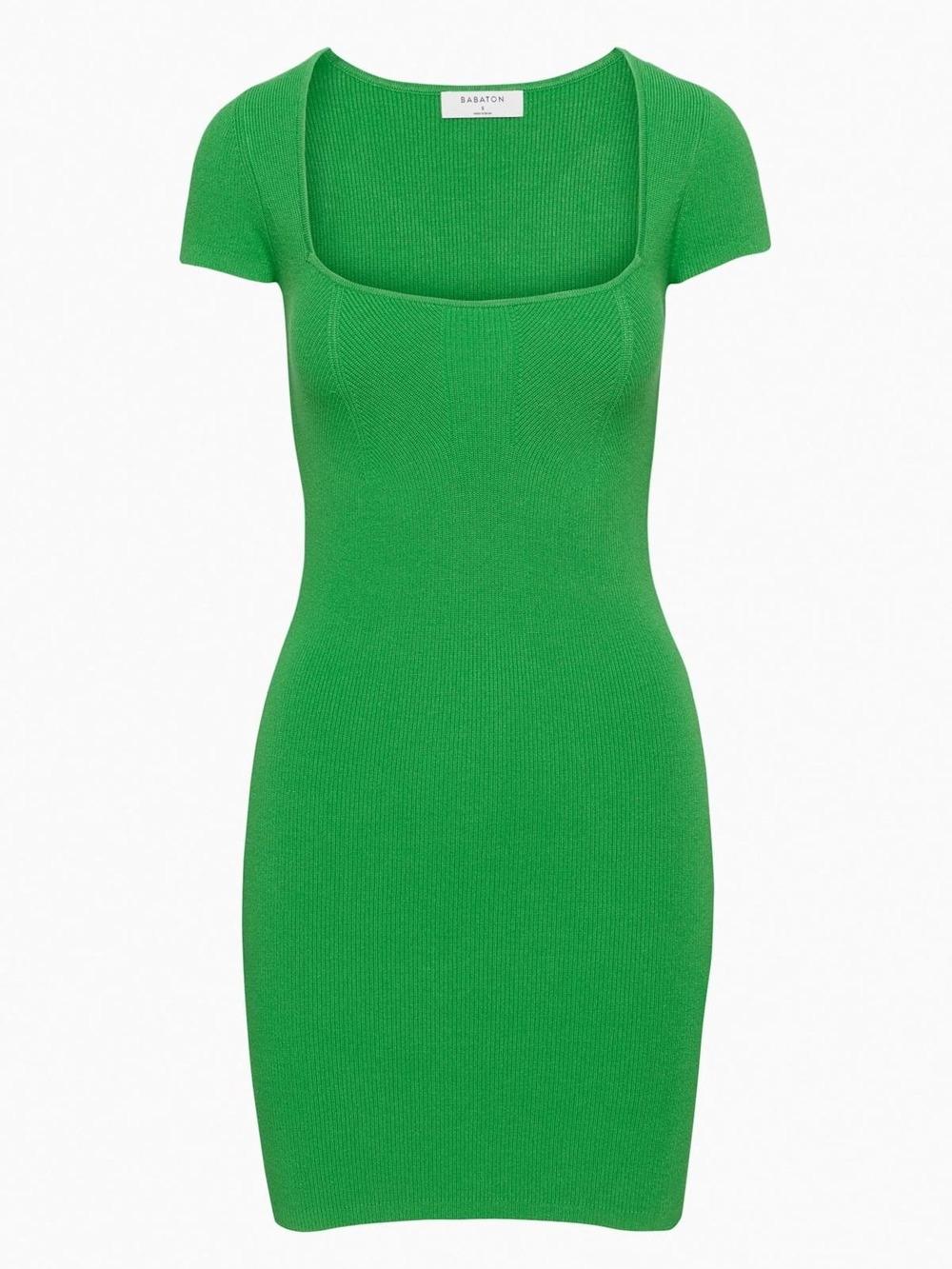 Aritzia Babaton Green Knit Mini Dress - Size M